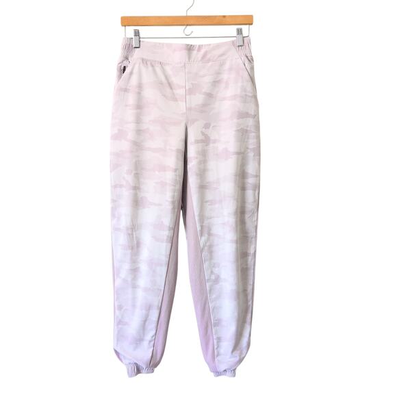 Athleta Brooklyn Ankle Pants Lined in Camo Lux Shasta Jogger Purple Size 6 - Picture 2 of 12